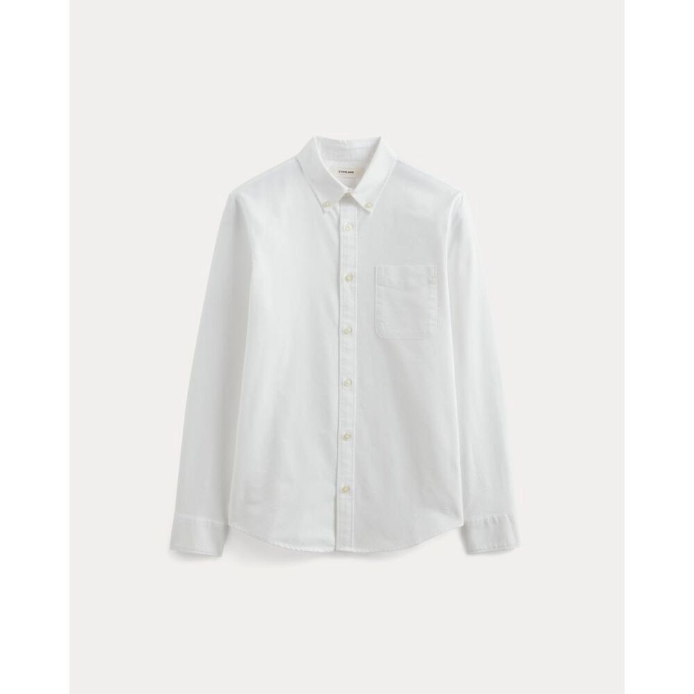 Everlane White Slim Oxford Shirt Cotton Button Down Mens XL NWT Classic - Picture 2 of 13